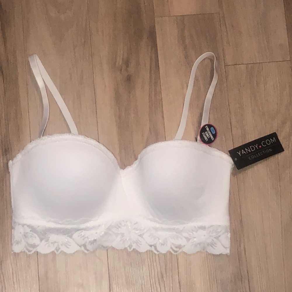 Tandy White (lace band) Bra 36 C NWT